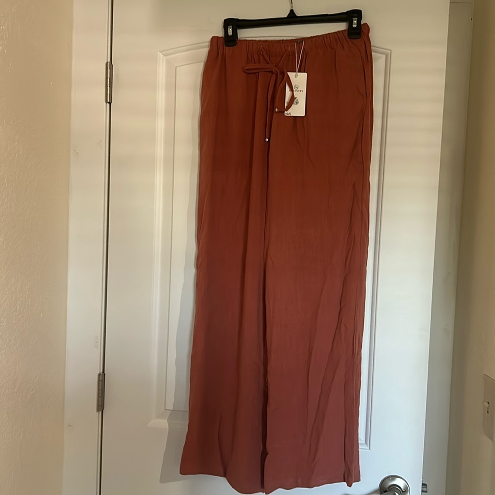 NWT women’s linen wide leg  pants